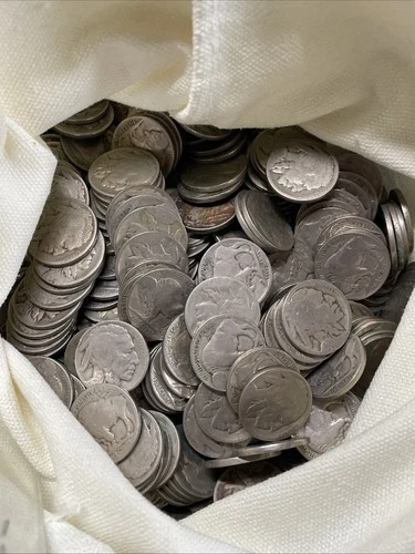 $2 Buffalo 🦬 Indian Head Nickel Roll PARTIAL DATE 40 US Coins Circulated