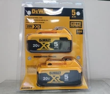 2PCS NEW For Dewalt DCB205 20 Volt 20v Max XR Li-Ion 5.0 AH Batteries