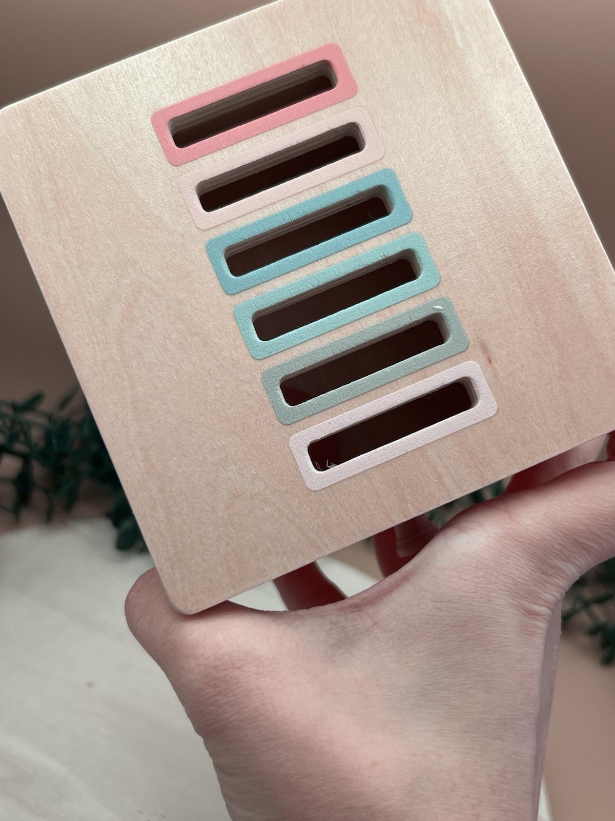 Montessori Wooden Sort & Match Box Colour Sorting Educational Toy UK image 9