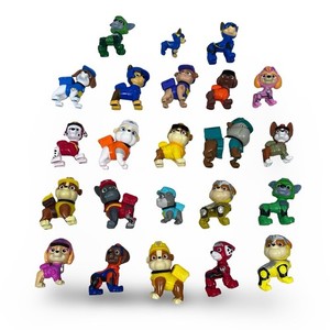 Paw Patrol Figure Lot of 23 Mighty Pups Jungle Mission Paw Chase Marshall Skye