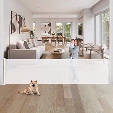 WOMHOM 80" Extra Wide Retractable Baby Gates Large Openings - Scratch  Dent