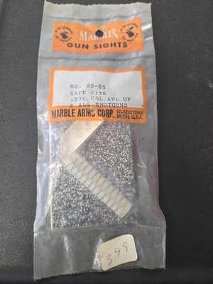 Marbles Gun Sights-MARBLES ARMS SAFE SITE-SS65 BORE SCOPE-270 CAL. AND UP-NOS