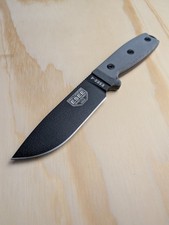 ESEE ES4PB Model 4 1095HC Carbon Steel Fixed Blade Black Micarta