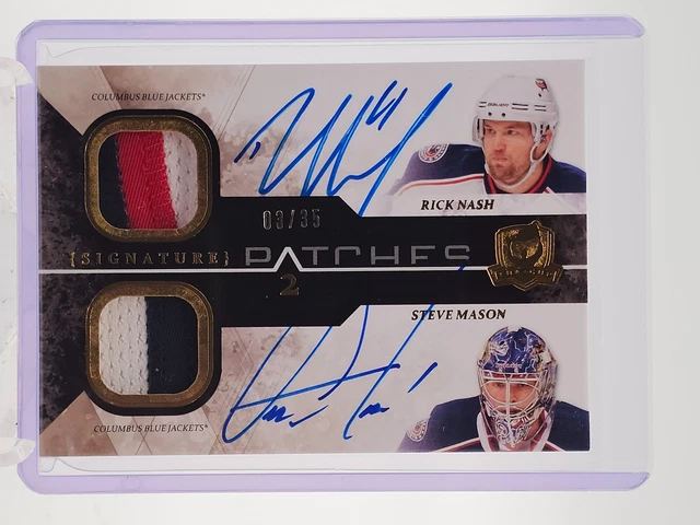 RICK NASH/STEVE MASON 2010-11 UD THE CUP SIG PATCHES DUAL AUTO BRONZE /35 Q7188