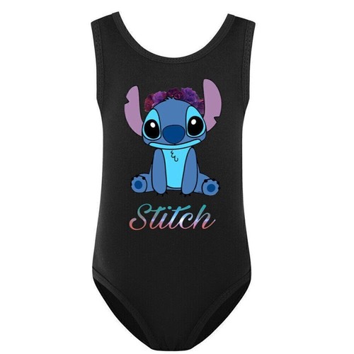 Kids Girls Cartoon Stitch Swimwear Swimming Costume Swimsuit Bikini Beachwear - Picture 7 of 16