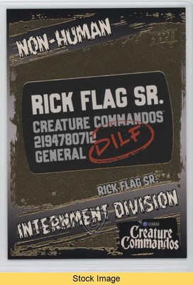 2025 DC Creature Commandos Non-Human Internment Division Rick Flag Sr READ e0y