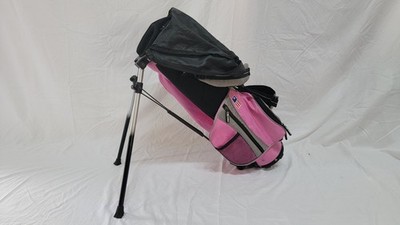 U.S. KIDS GOLF USKG UL 45 Pink/Grey Stand Golf Bag 3-Way Divider 24'' Tall 