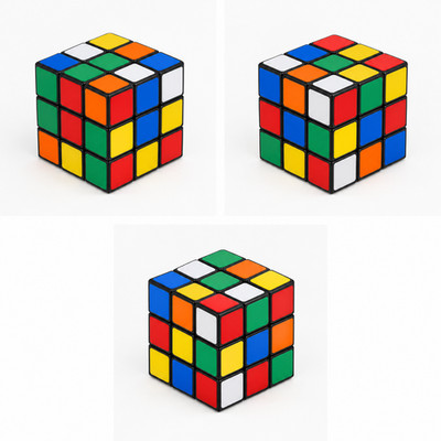 Authentic Original 3x3 Rubiks Cube - Brain Tease Challenge Game Puzzle Toy