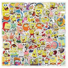 Mix 10/50 PCs Spongebob Patrick Star Luggage Notebook Laptop Car Vinyl Stickers