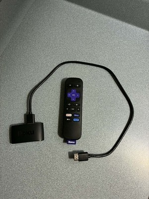 Roku Express  HDMI Streaming Media Player Bundle w/ Remote Works, no adapter 