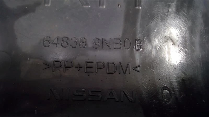 Nissan Pathfinder 2017-2020 guardabarros lateral del pasajero protector contra salpicaduras 64838-9Nb0B Foto 3 de 4