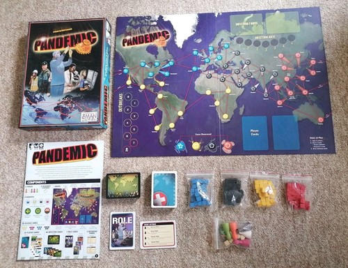 Pandemic First Edition 2007 Board Game by Z-Man Games / Complete