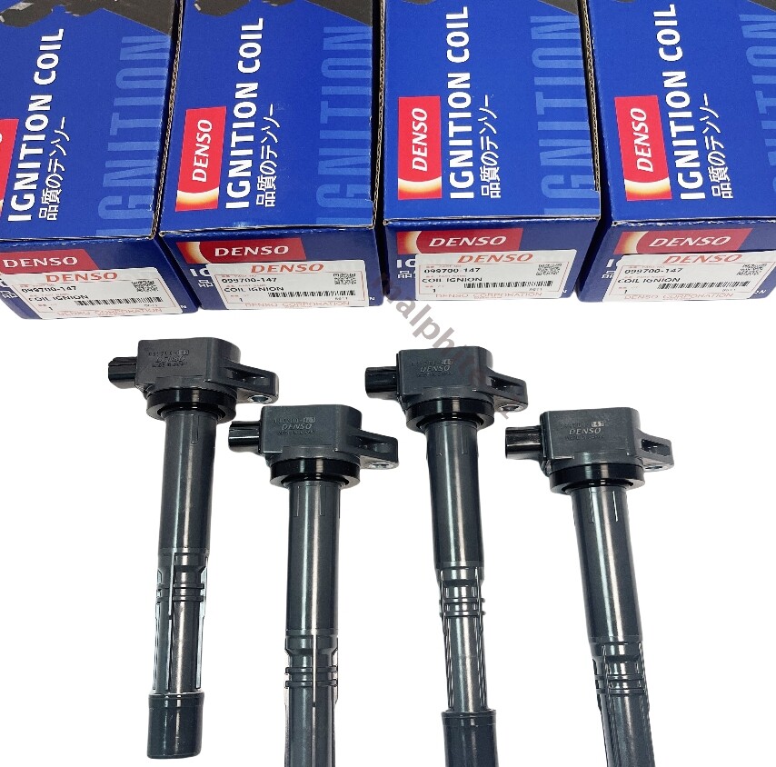 4X Denso Ignition Coils 099700-147 For Honda Accord CRV Acura 2.4L 30520-R40-007