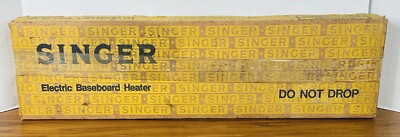 VINTAGE NEW OLD STOCK SINGER ELECTRIC BASEBOARD HEATER NOS SEALED BOX