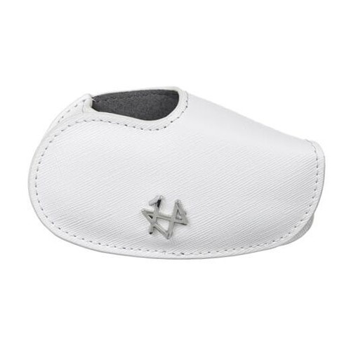 Golf Iron Covers 9pcs or 1pc Saffiano Leather Club 1pc White