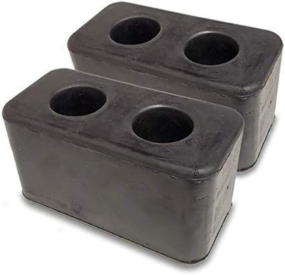 2X Molded Rubber Bumper Dock Buffer 6'' X 2-7/8'' X 3-1/4'' for Chassis/Trailers/Tr