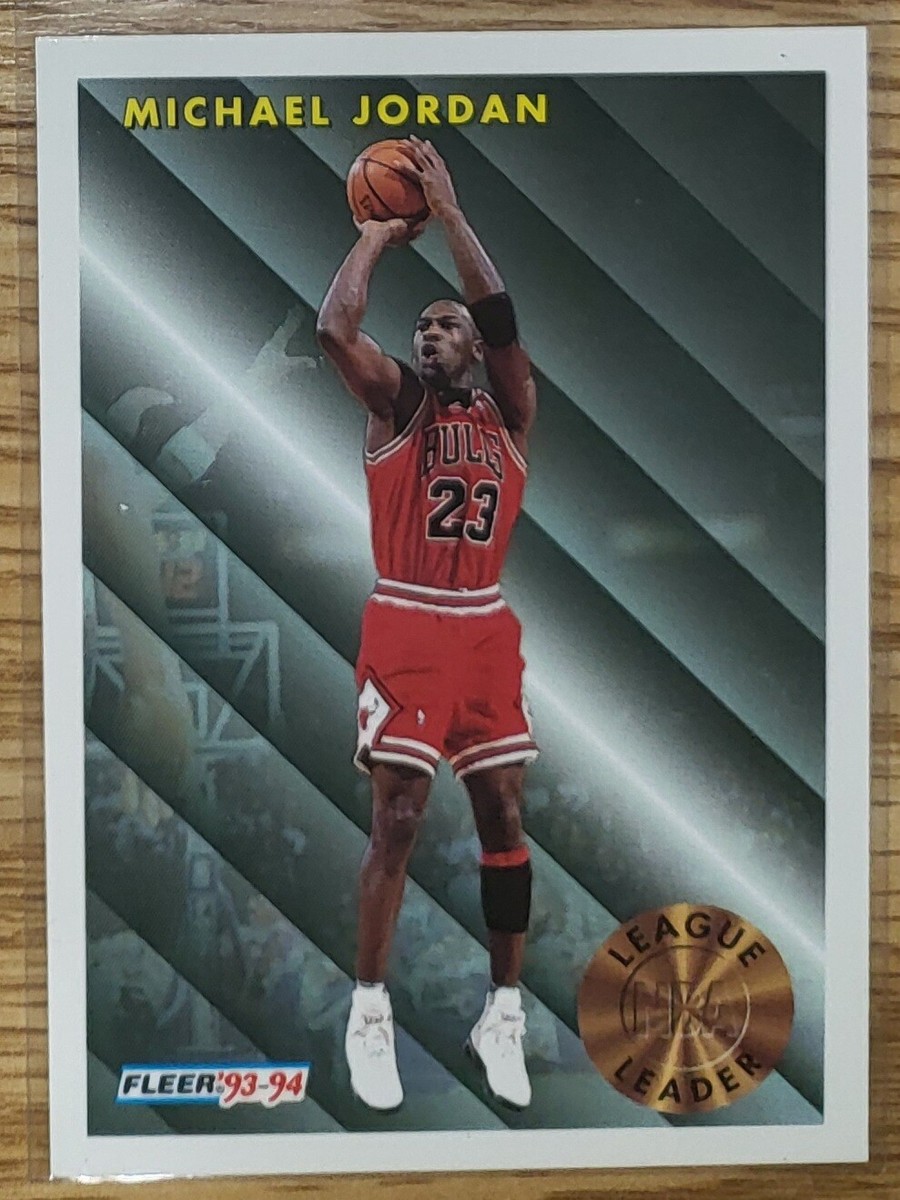 Michael Jordan 93 94 Fleer League Leader Card #224 | eBay