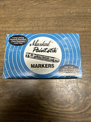 Markal Paintstik,80220-B,Red Solid Marking Crayon Box of 12