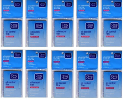 10 x Clean and Clear Oil Control Film Blotting Paper Face