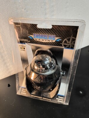 NEW Shoreline Illuminated Marine Compass SL52280 Universal Gimbal Mount 12V 