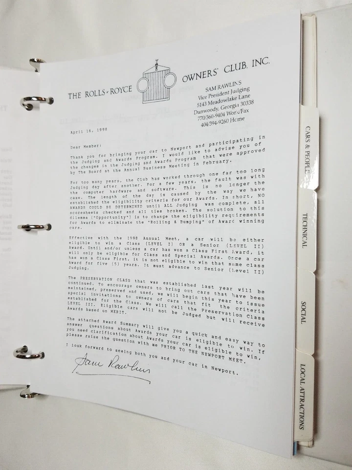1998 Rolls Royce Flying Spur 47th Annual Meet Newport Rhode Island Owners Club - Image 2 of 3