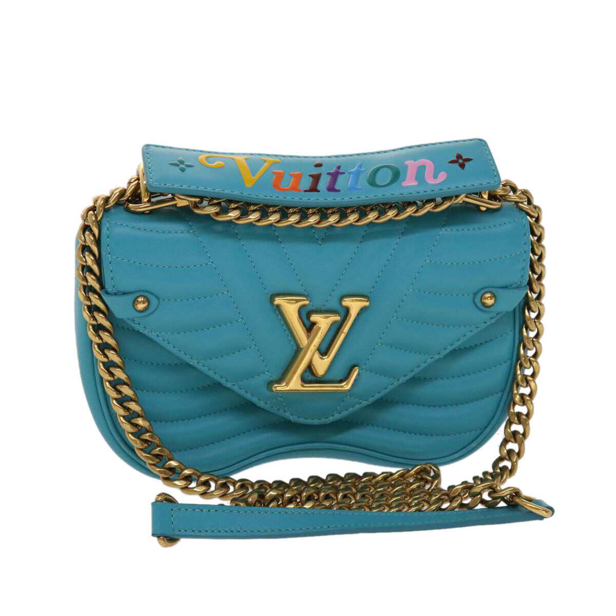 Louis Vuitton Green Leather New Wave Chain PM Bag Louis Vuitton