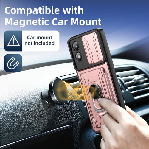 Funda tipo billetera a prueba de golpes con soporte + vidrio templado para Motorola Moto G Play 2024 - Imagen 67 de 83