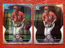 Brady House  2023 Bowman Chrome  Mojo Refractor + BONUS BASE  Nationals #BCP-212