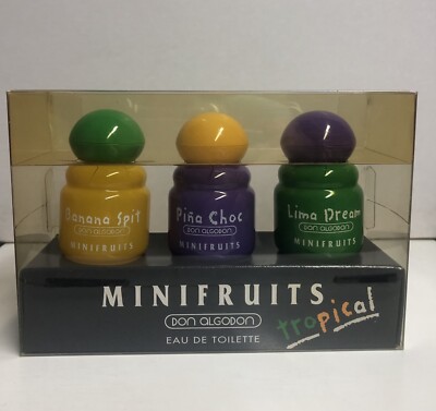 Don Algodón Minifruits Tropical Lote Piezas Eau Toilette Banana Lima Piña 
