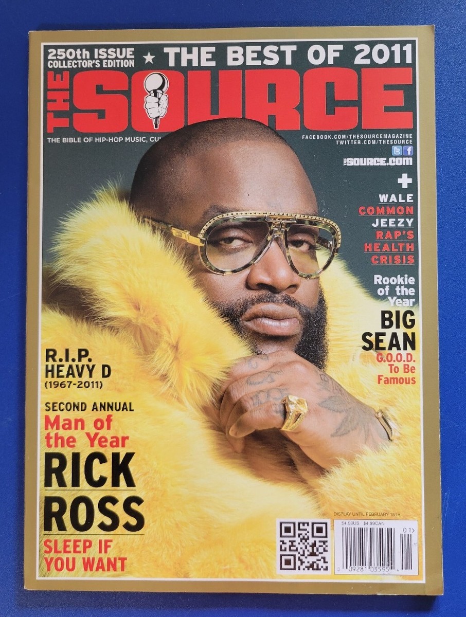2011 THE SOURCE MAGAZINE RICK ROSS 250TH ISSUE RAP BLACK