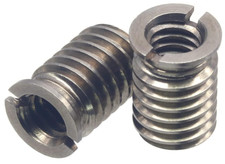 1/4"-20 Female to 3/8"-16 Male Screw Adapter, Stainless Steel, 2pcs, 14mm