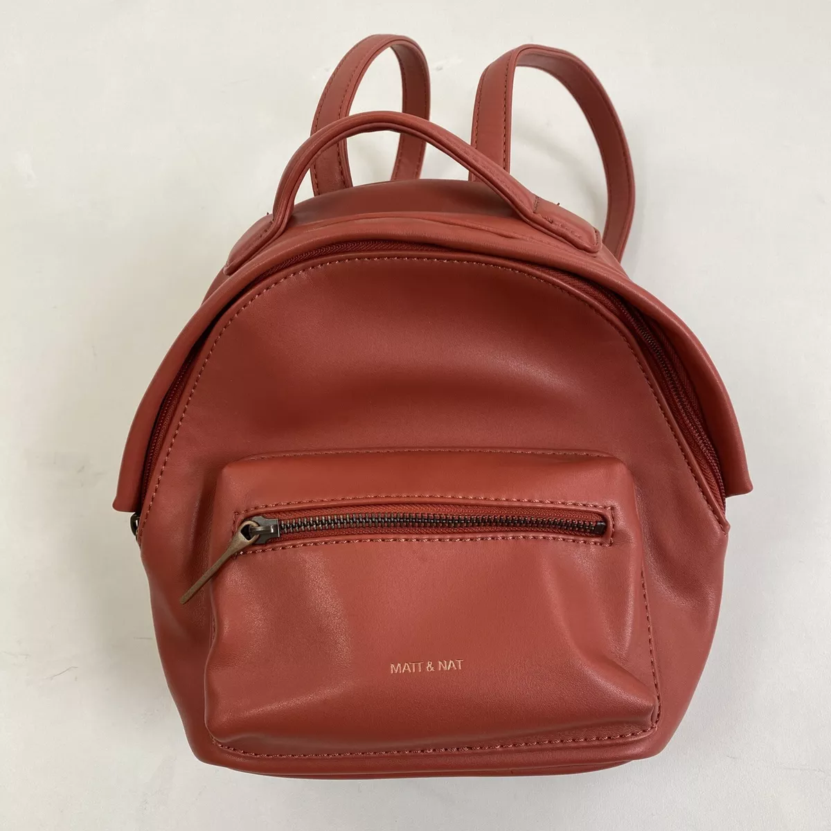 Vegan Leather Mini Backpack