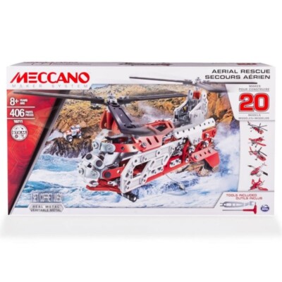 NEW SEALED Meccano Maker Aerial System 20 Buildable Models Tools Included 16211