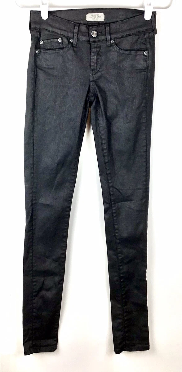 Pepe Jeans Pixie PL2100025 YB7 Black Coated Skinny Fit Size 25 by