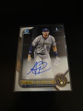 Antonio Pinero 2022 Bowman Chrome Prospects Auto Brewers CPA-AP