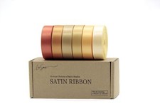 Set Satin Ribbon for Flower Bouquet Gift Wrapping for Crafts Bows for Girls H...