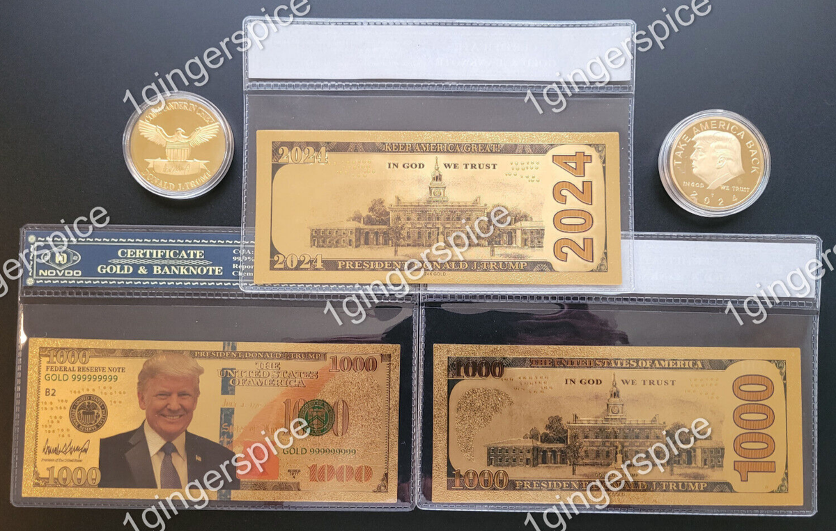 🇺🇸🦅 BEST President Donald TRUMP 2024 GOLD Collection 3