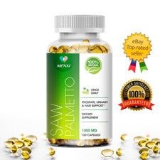 Saw Palmetto Capsules 1000mg, Premium Prostate Health Support Supplement for Men