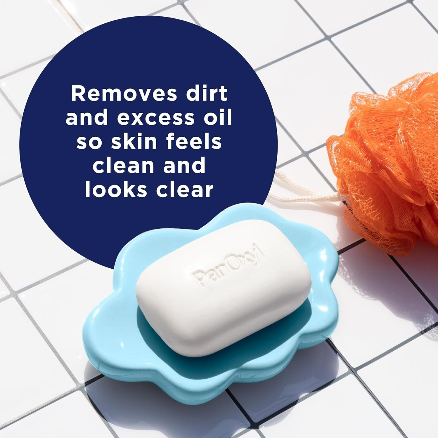 PanOxyl Acne Treatment Bar with 10% Benzoyl Peroxide for Face, Chest and Back