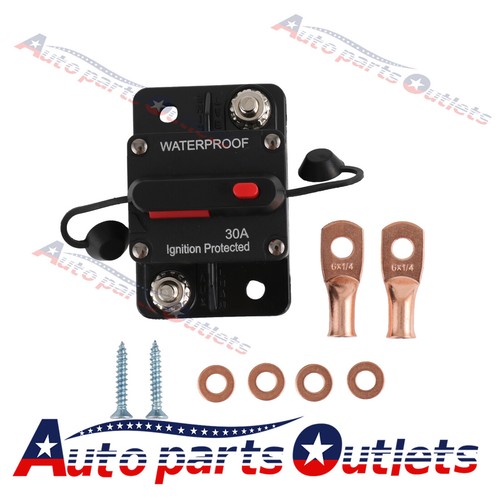 30A-300A Amp 12V-48V DC Circuit Breaker Audio Fuse Car Boat Manual Reset Switch - Picture 2 of 9