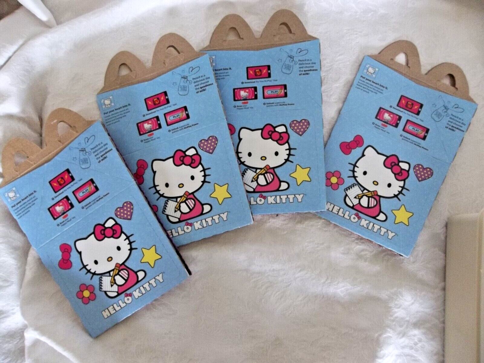 McDonald's HELLO KITTY Happy Meal Box Monster Jam Grave digger 2015 lot of 4