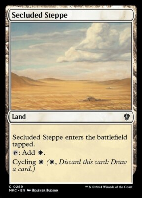 (x4) Secluded Steppe 0289 Playset Common Karlov Manor MTG Near Mint