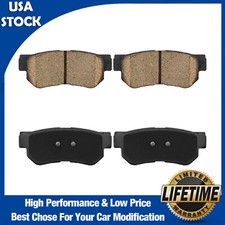 Pair Rear Ceramic Brake Pads for Hyundai Sonata 1999-2008 Kia Sportage 2005-2010