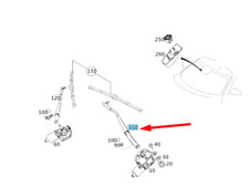 MERCEDES-BENZ SLS AMG C197 Scheibenwischerarm vorne links LHD A1978200144 MERCEDES-BENZ SLS AMG C197 Scheibenwischerarm vorne links LHD A1978200144