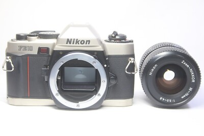 Nikon FE10 SLR 35mm Film Camera & Nikkor 35-70mm F/3.5-4.8 MF Zoom