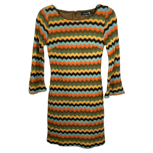 Knit Retro Stripe 70s Style Long Sleeve 