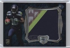 2014 Bowman Sterling Rookie Blue Wave Refractor Paul Richardson Jumbo Patch 2m4