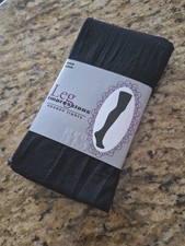 NWT - LEG IMPRESSIONS Opaque Black Tights - OS - Fits 4/10"-5'9", 100-165 Lbs