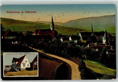 13244353 - 6121 Rothenberg Gasthaus Zum Adler Wilh. Schwinn Bahnpost Mannheim -
