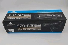 LightDow 420mm-800mm Telephoto Zoom Lens SLR Boxed, For All SLR Cameras